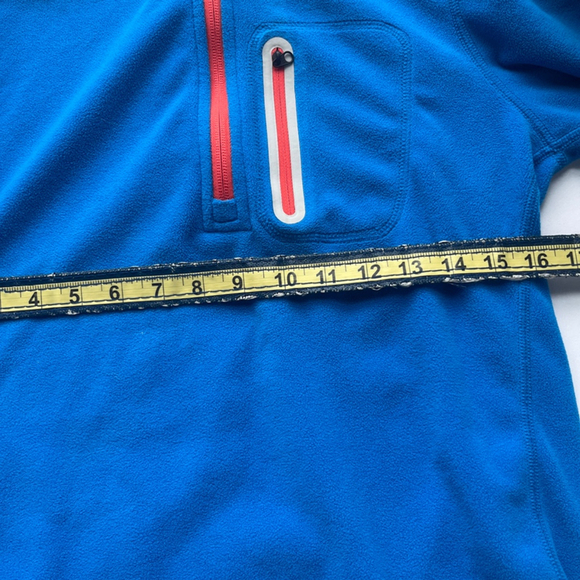 Eddie Bauer Women's Bright Blue Fleece Pullover Medium - Picture 6 of 8